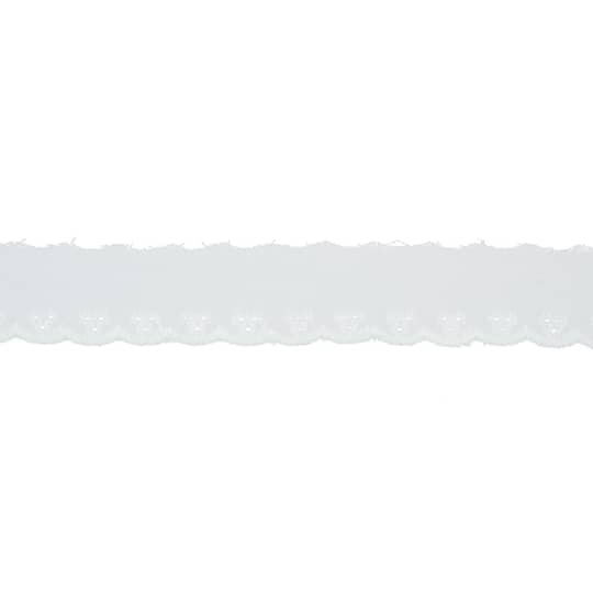 1" Red Eyelet Embroidered Lace Trim by Celebrate It®